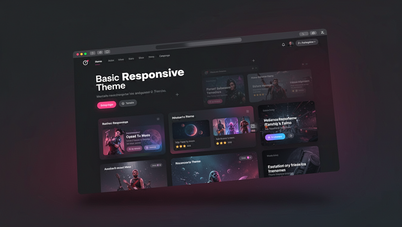 Preview of Basic Responsive Theme