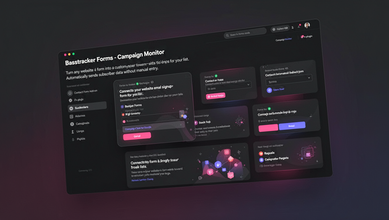 Preview of Basstracker Forms - Campaign Monitor