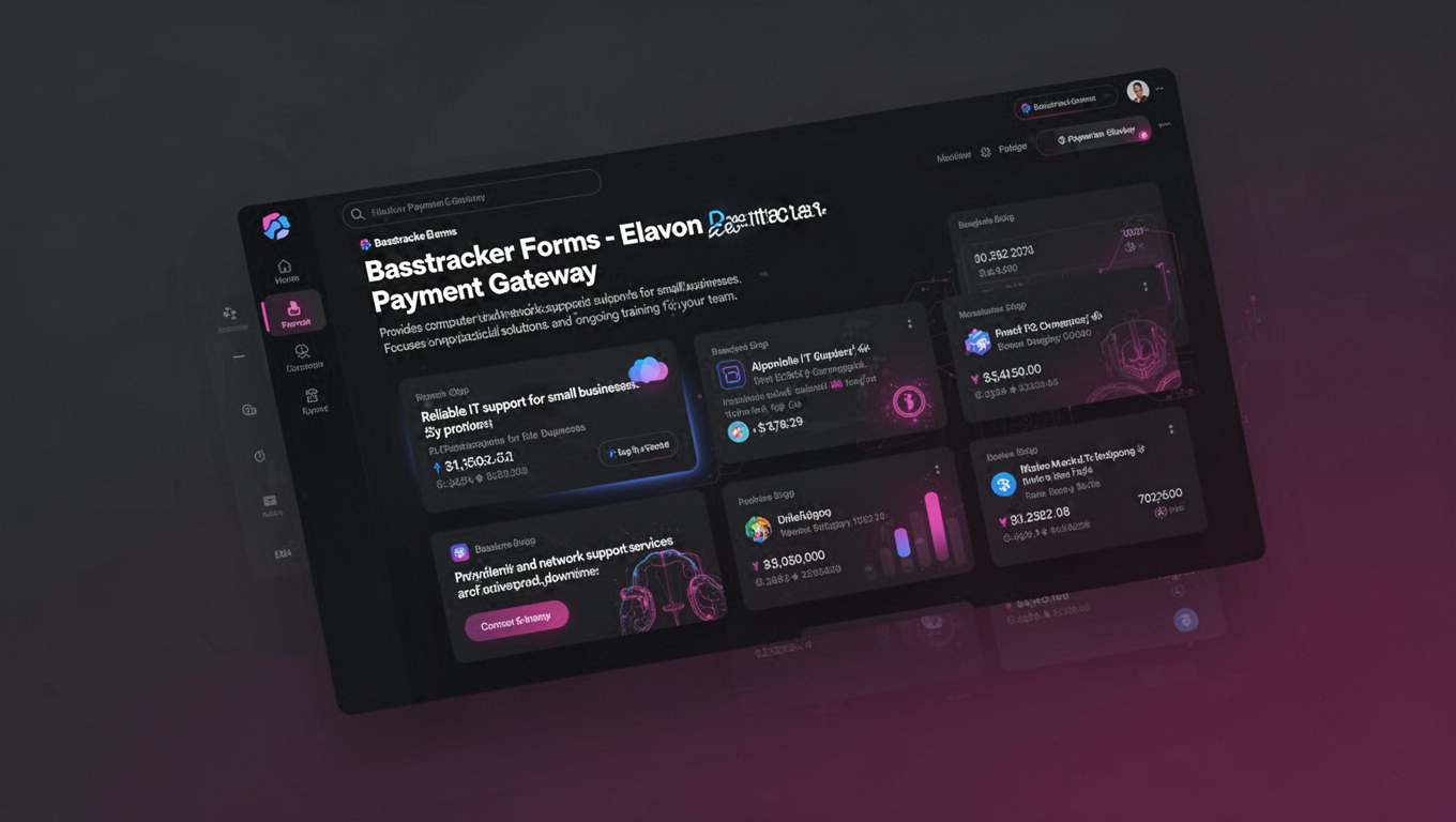 Preview of Basstracker Forms - Elavon Payment Gateway