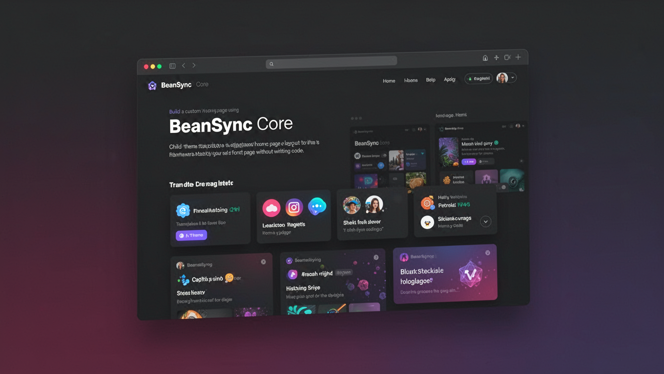 Preview of BeanSync Core