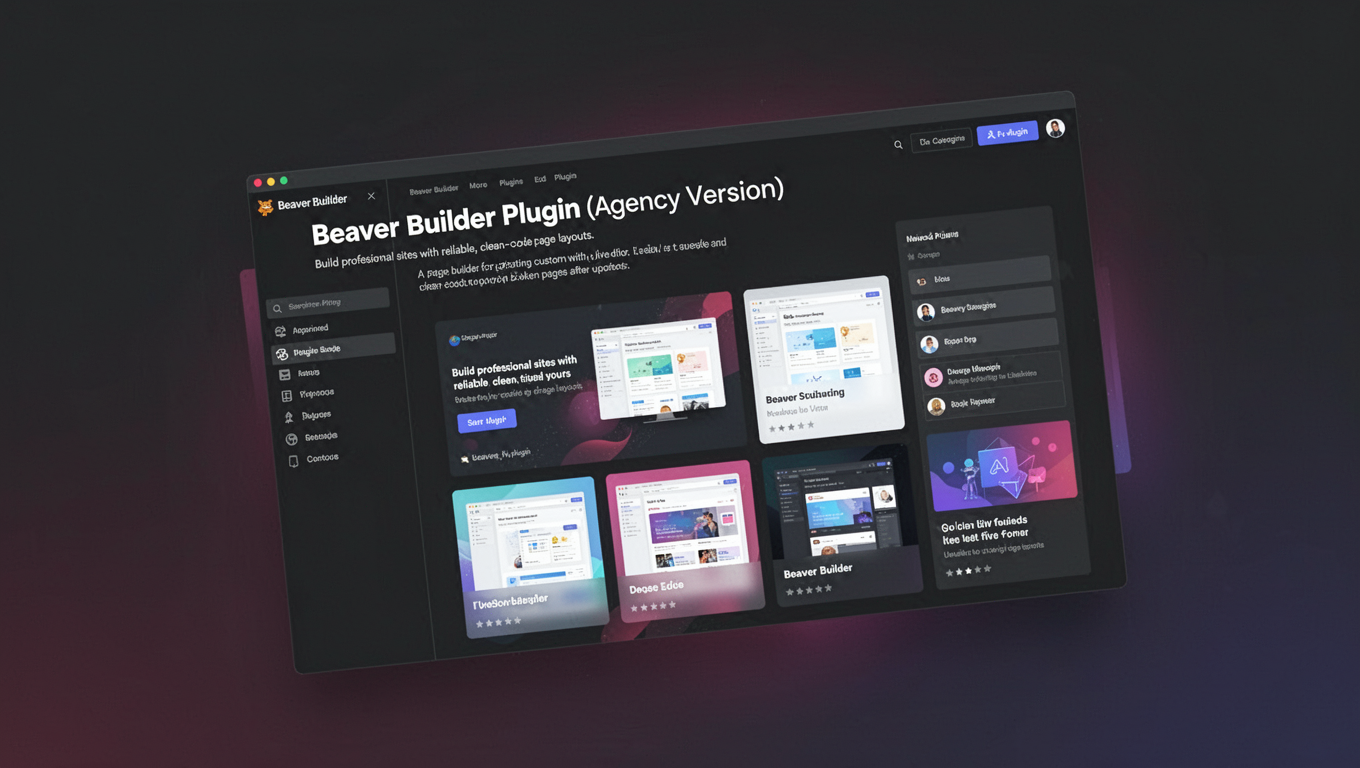 Preview of Beaver Builder Plugin (Agency Version)