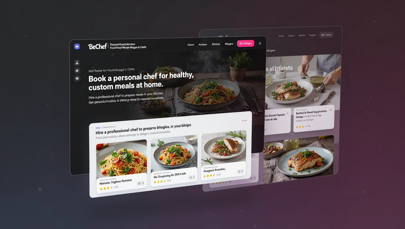 Preview of BeChef - Theme for Food Recipe Bloggers & Chefs