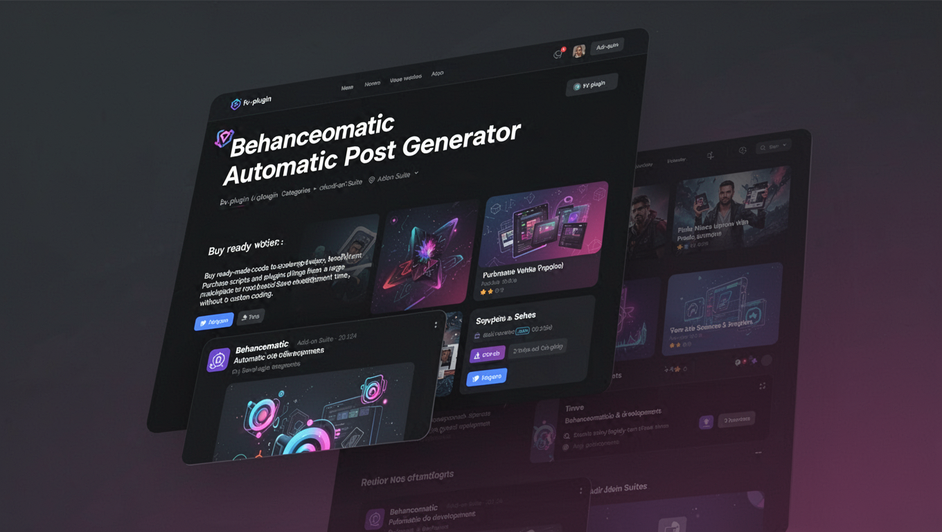 Preview of Behanceomatic Automatic Post Generator