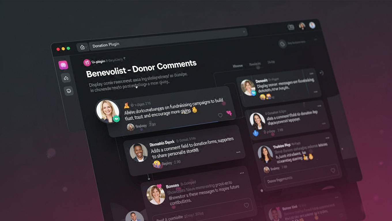 Preview of Benevolist - Donor Comments