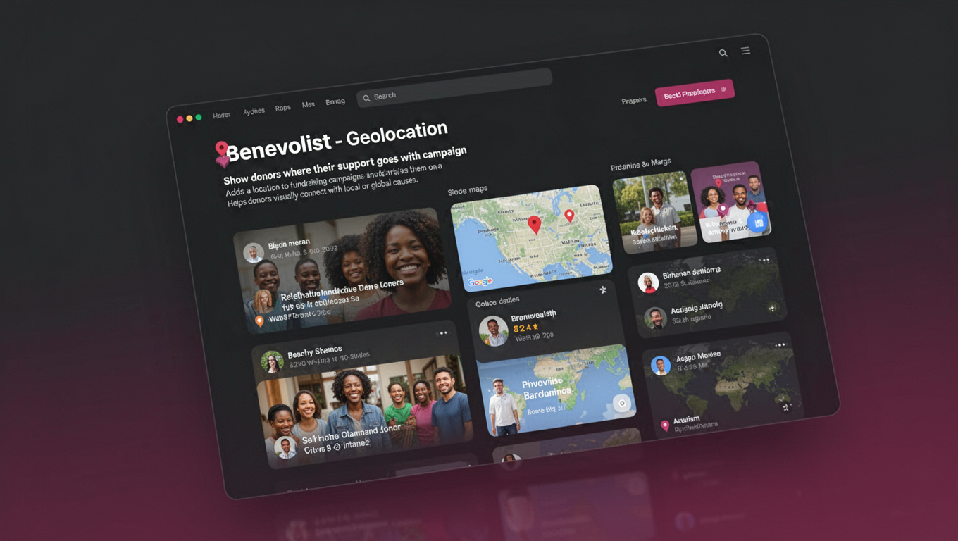 Preview of Benevolist - Geolocation
