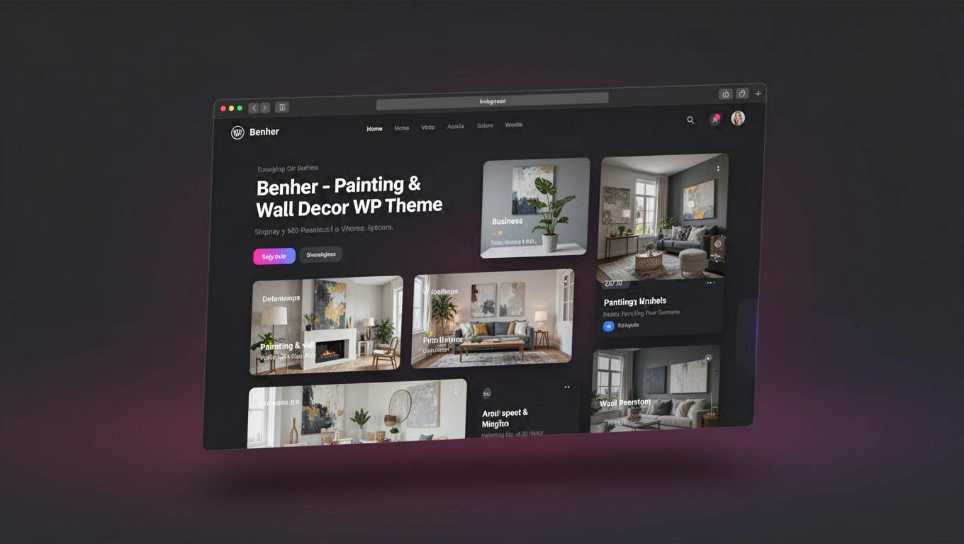 Preview of Benher - Painting & Wall Decor WP Theme