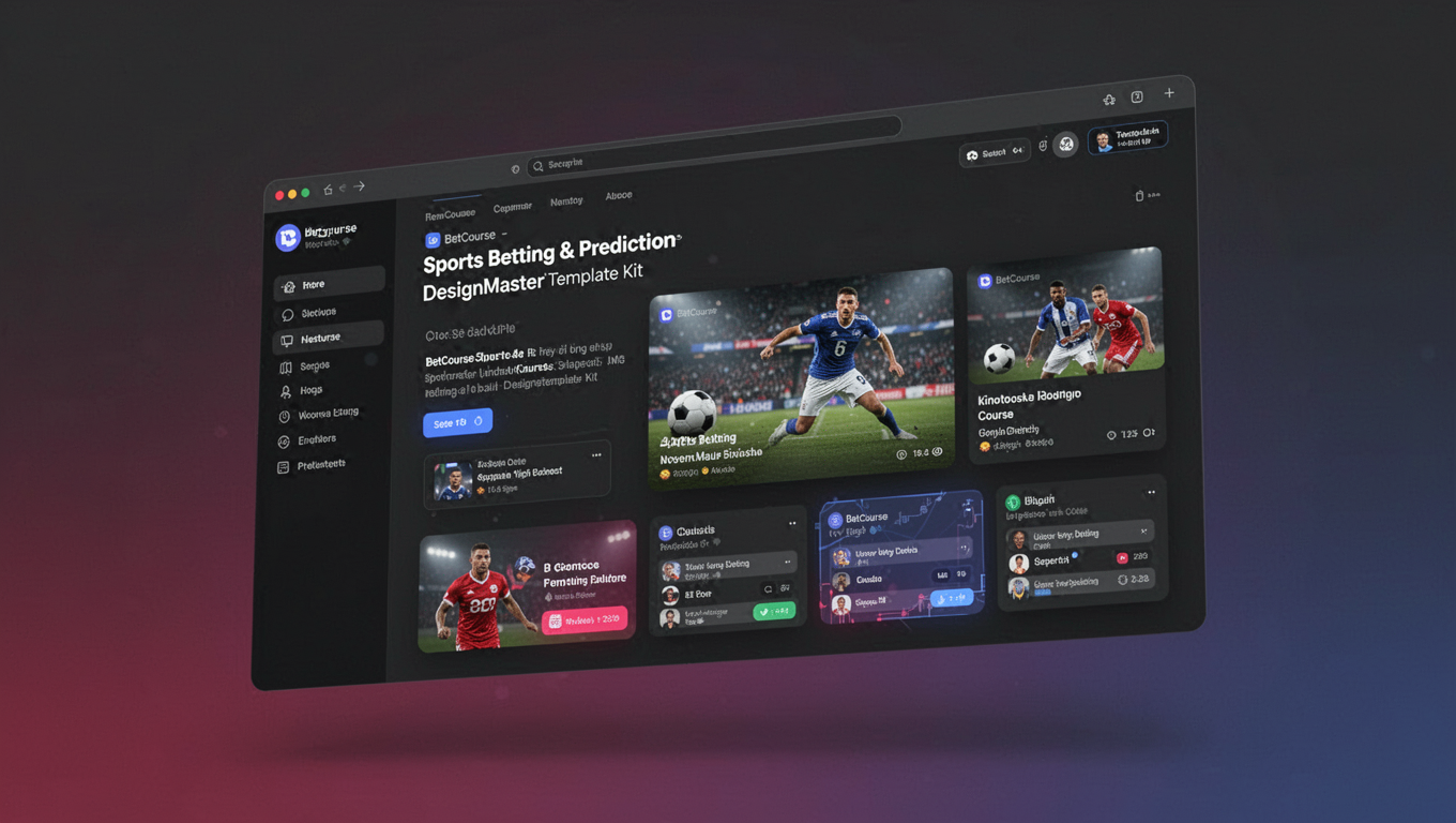 Preview of BetCourse - Sports Betting & Prediction Course DesignMaster Template Kit