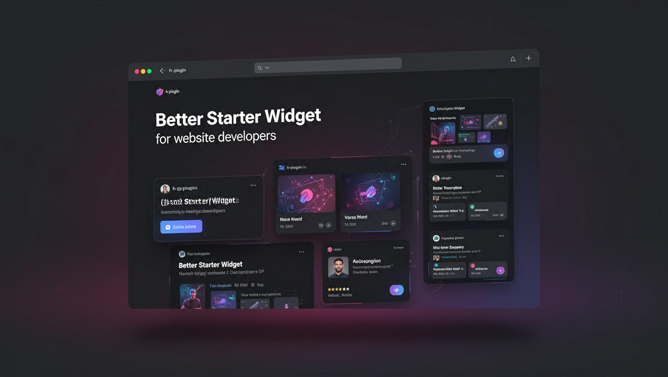 Preview of Better Starter Widget for WP developers