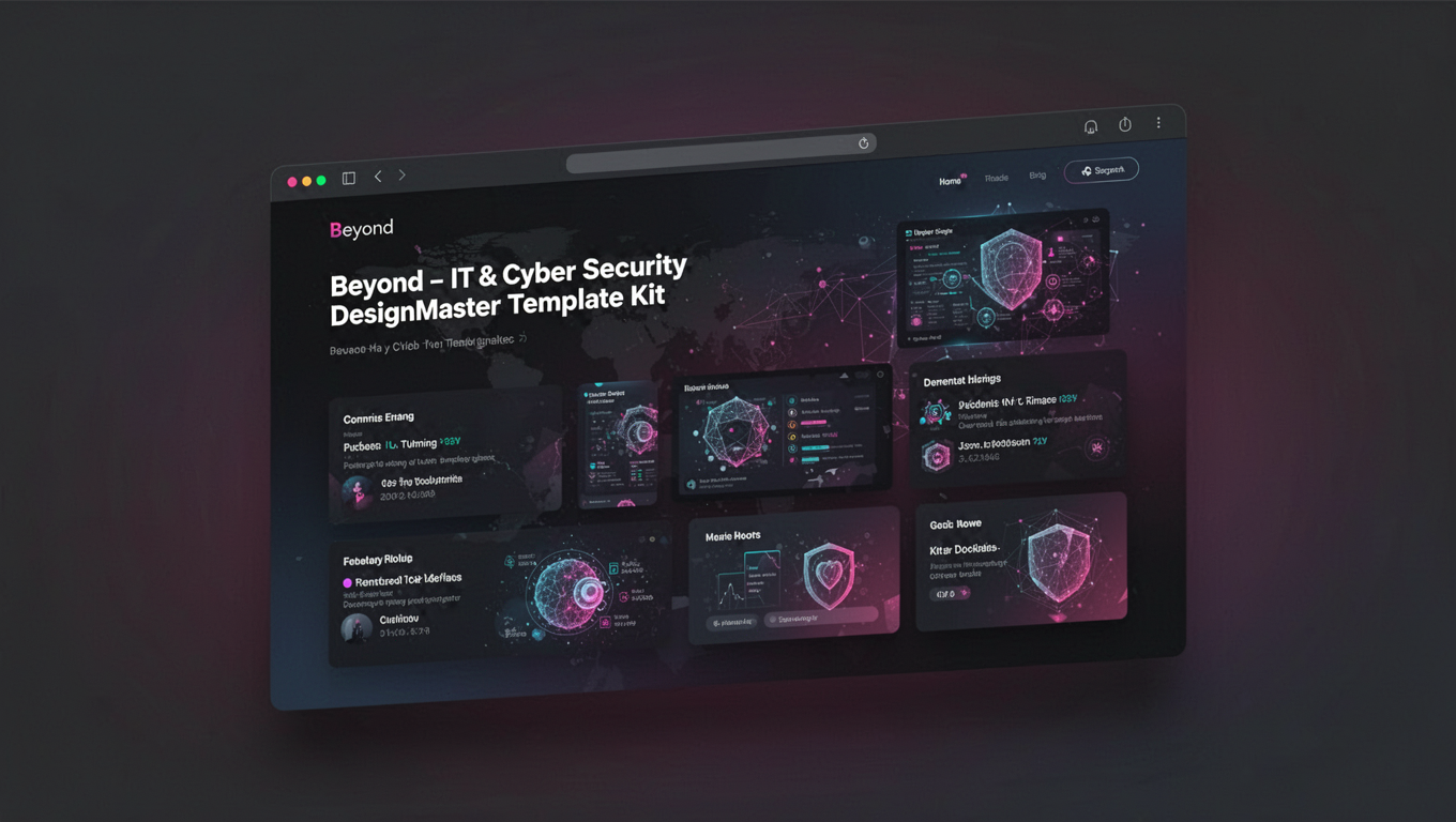 Preview of Beyond - IT & Cyber Security DesignMaster Template Kit