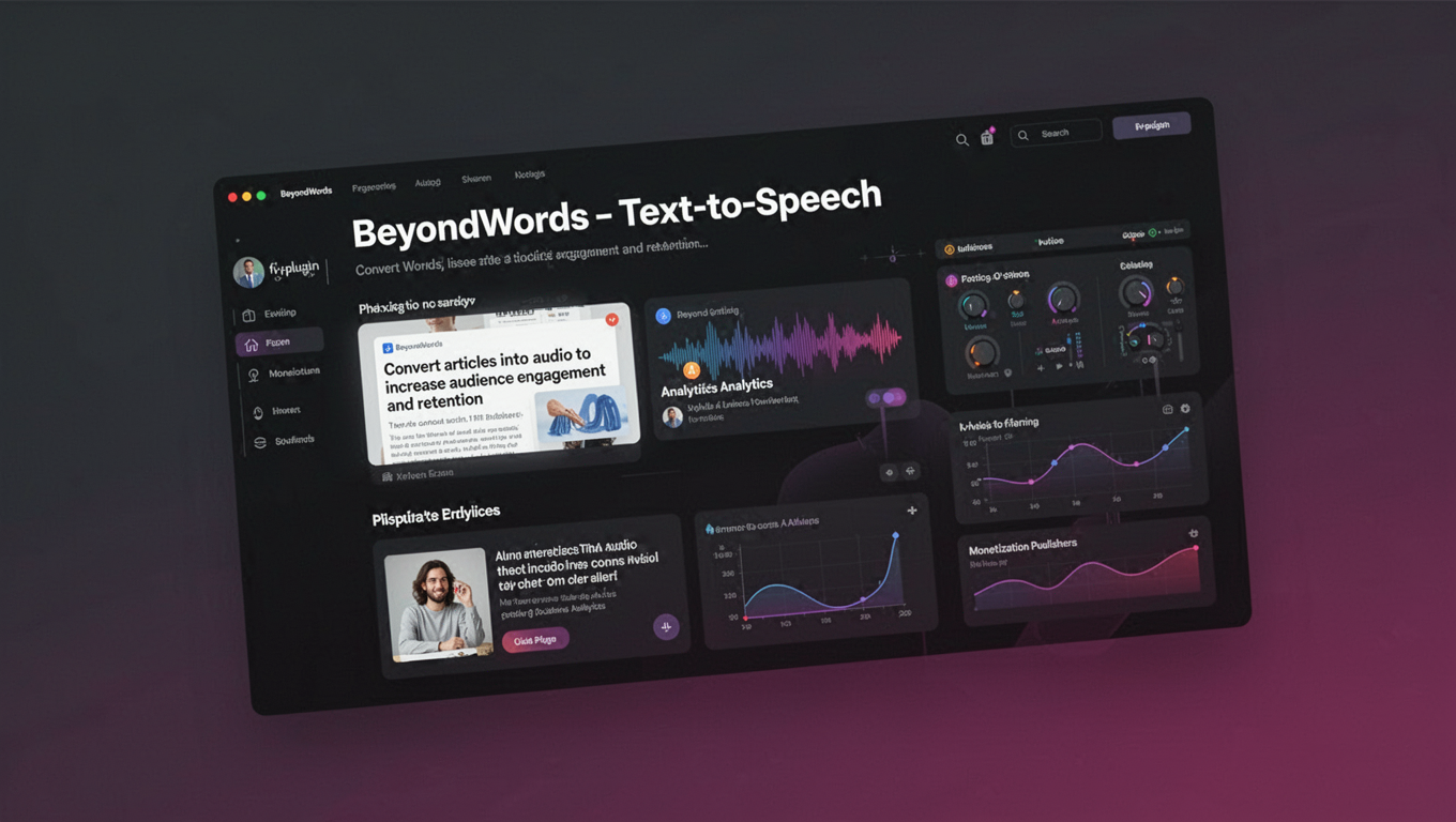 Preview of BeyondWords - Text-to-Speech