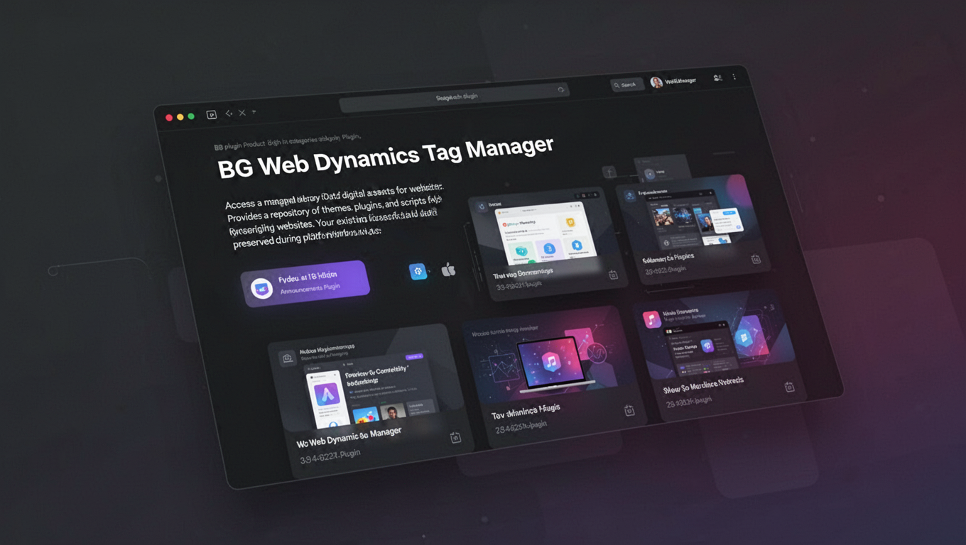 Preview of BG Web Dynamics Tag Manager