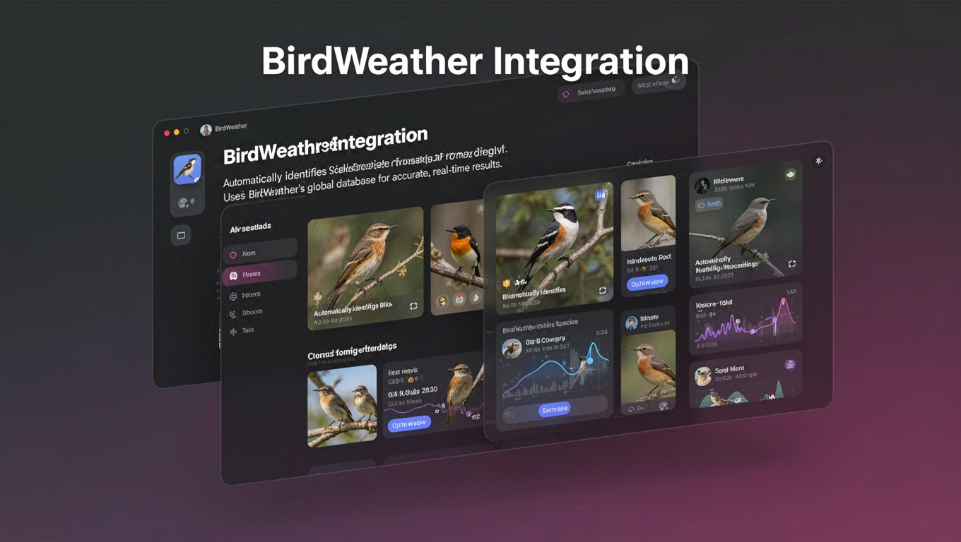 Preview of BirdWeather Integration