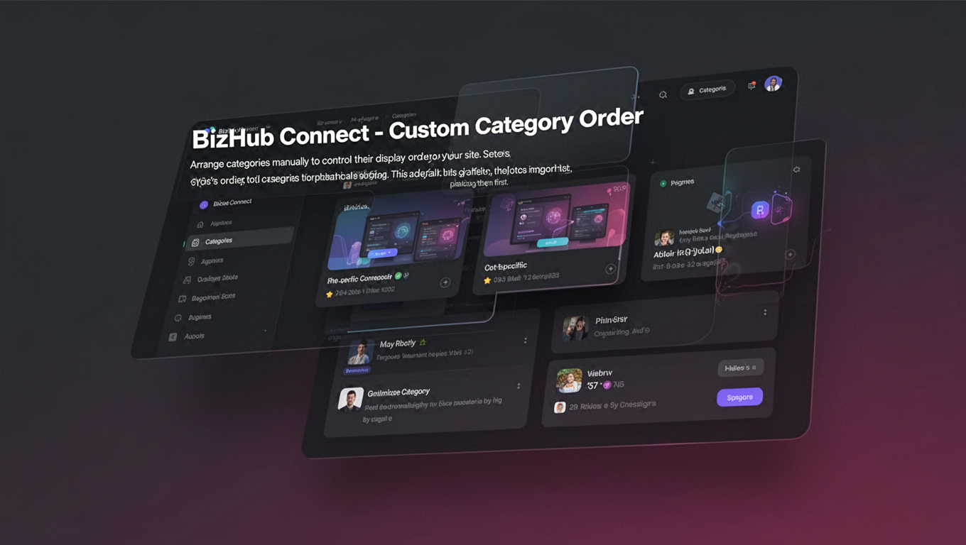 Preview of BizHub Connect - Custom Category Order