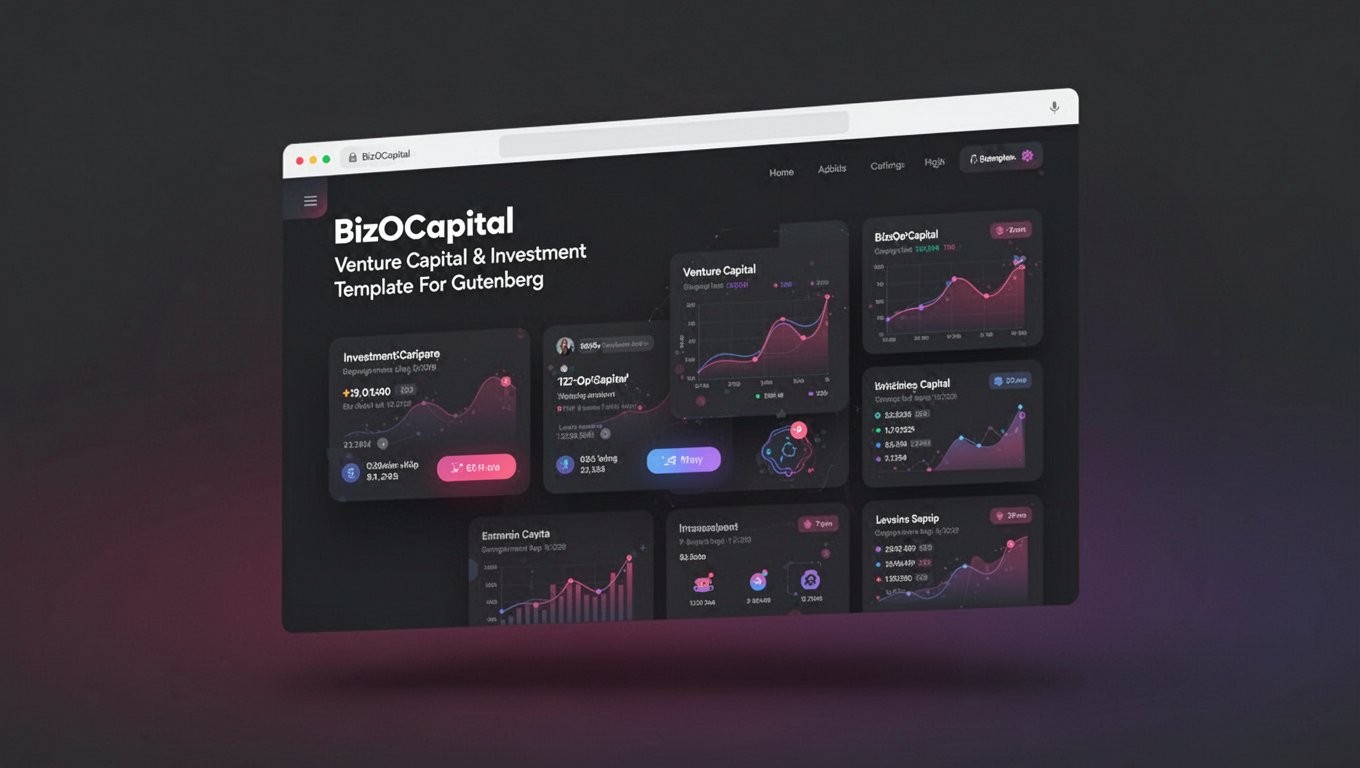 Preview of BizOCapital - Venture Capital & Investment Template For Gutenberg