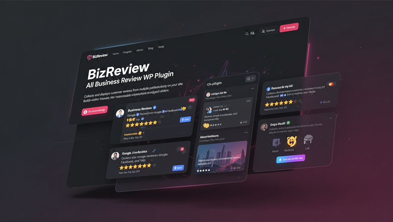 Preview of BizReview - All Business Review WP Plugin