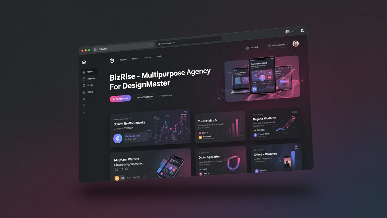 Preview of BizRise - Multipurpose Agency Website For DesignMaster