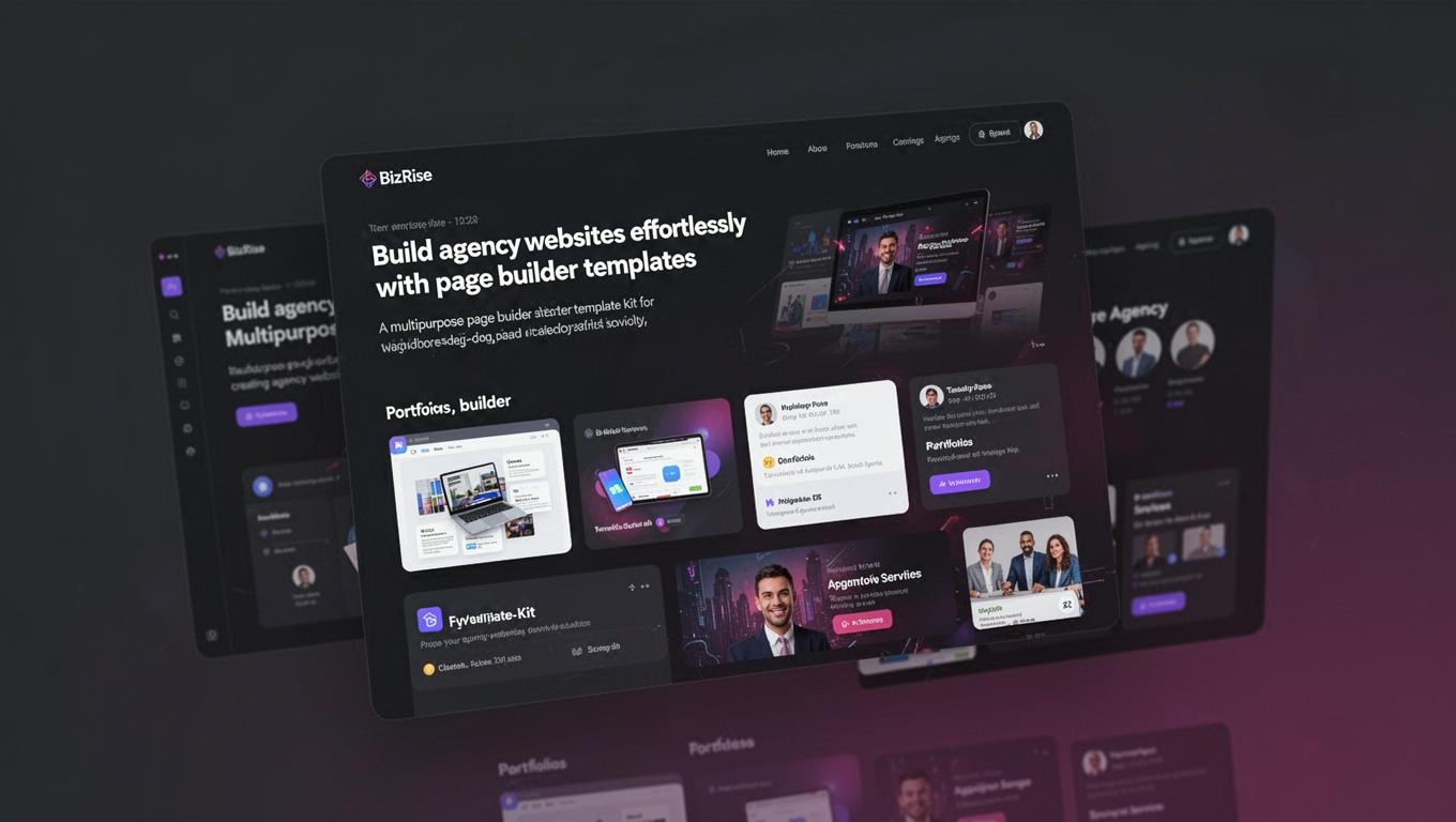 Preview of BizRise - Multipurpose Agency Website For Elementor
