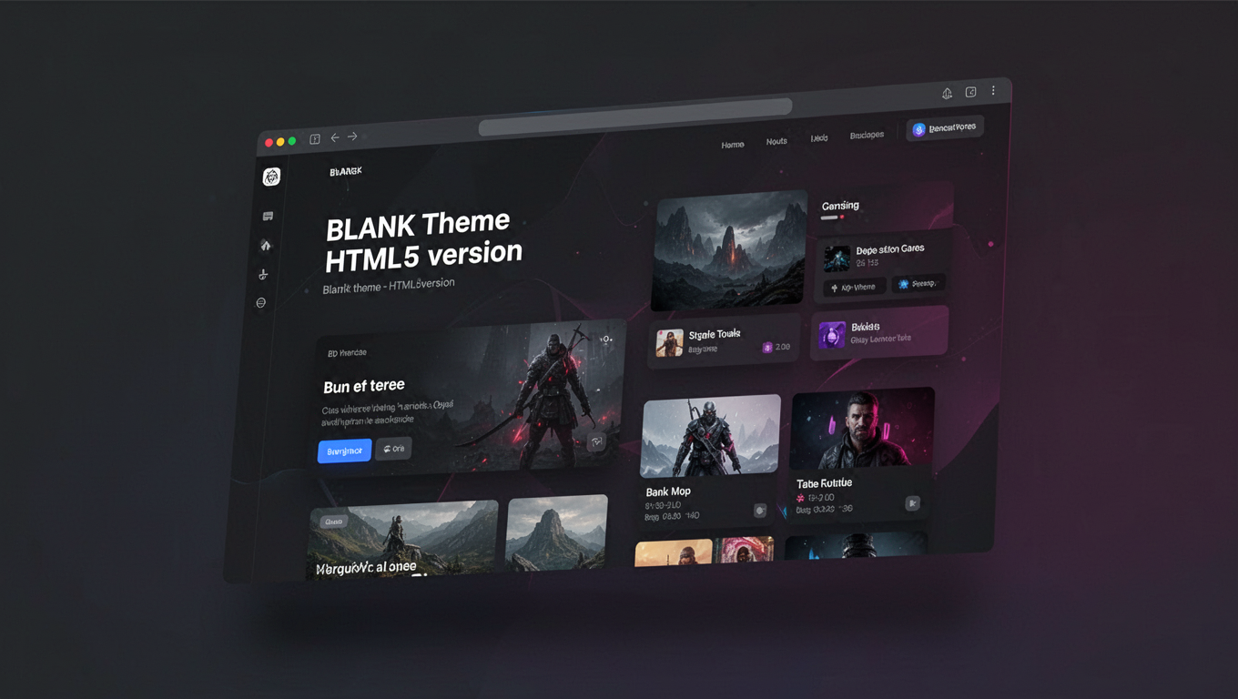 Preview of BLANK Theme - HTML5 version