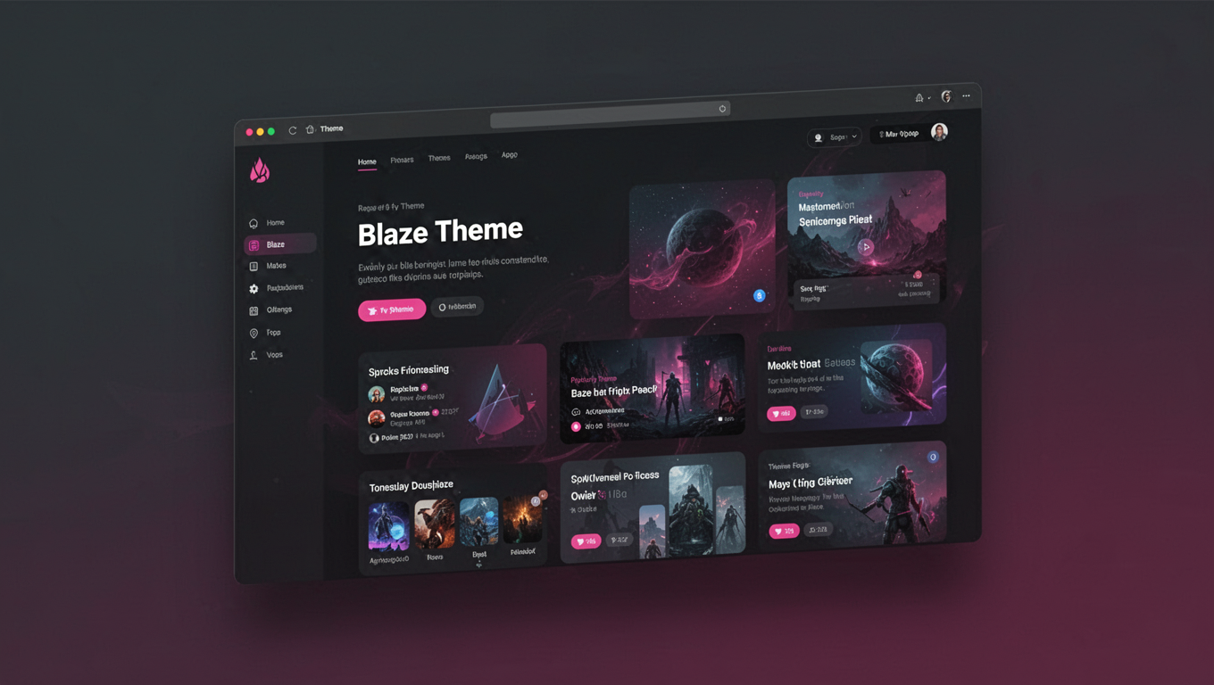 Preview of Blaze Theme