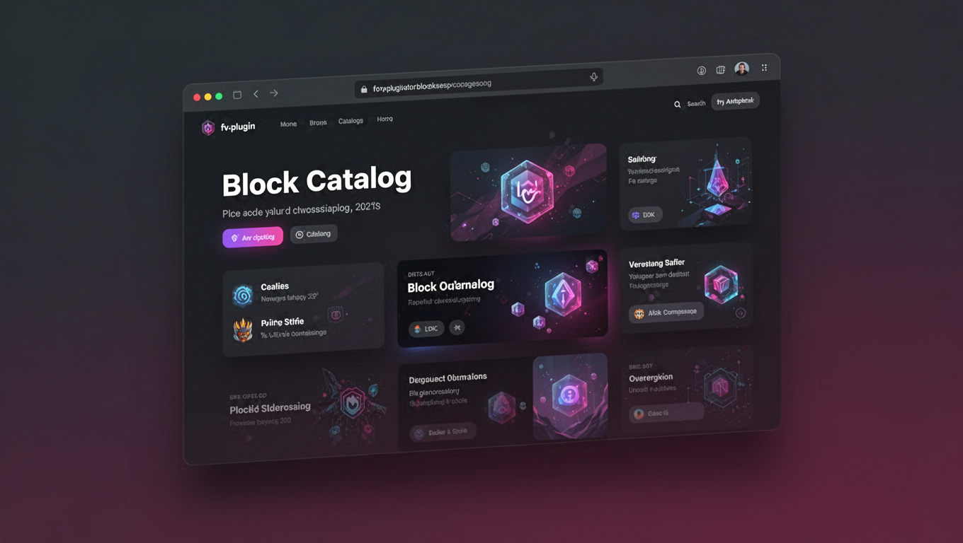 Preview of Block Catalog
