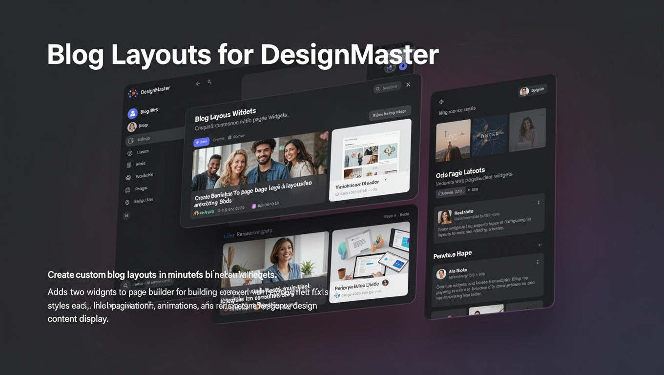 Preview of Blog Layouts for DesignMaster