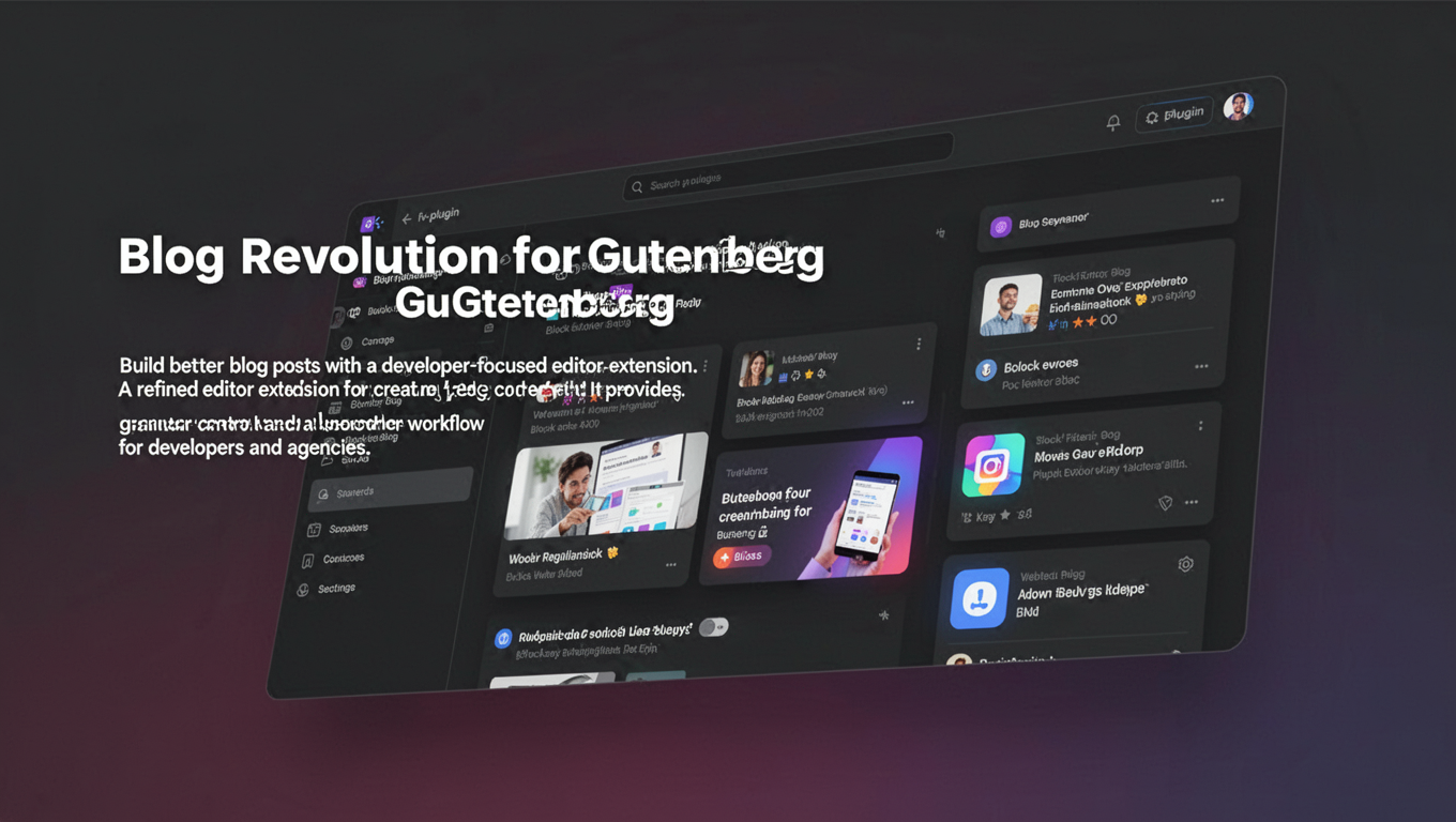 Preview of Blog Revolution for Gutenberg