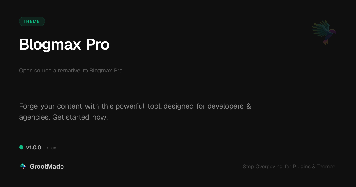 Preview of Blogmax Pro