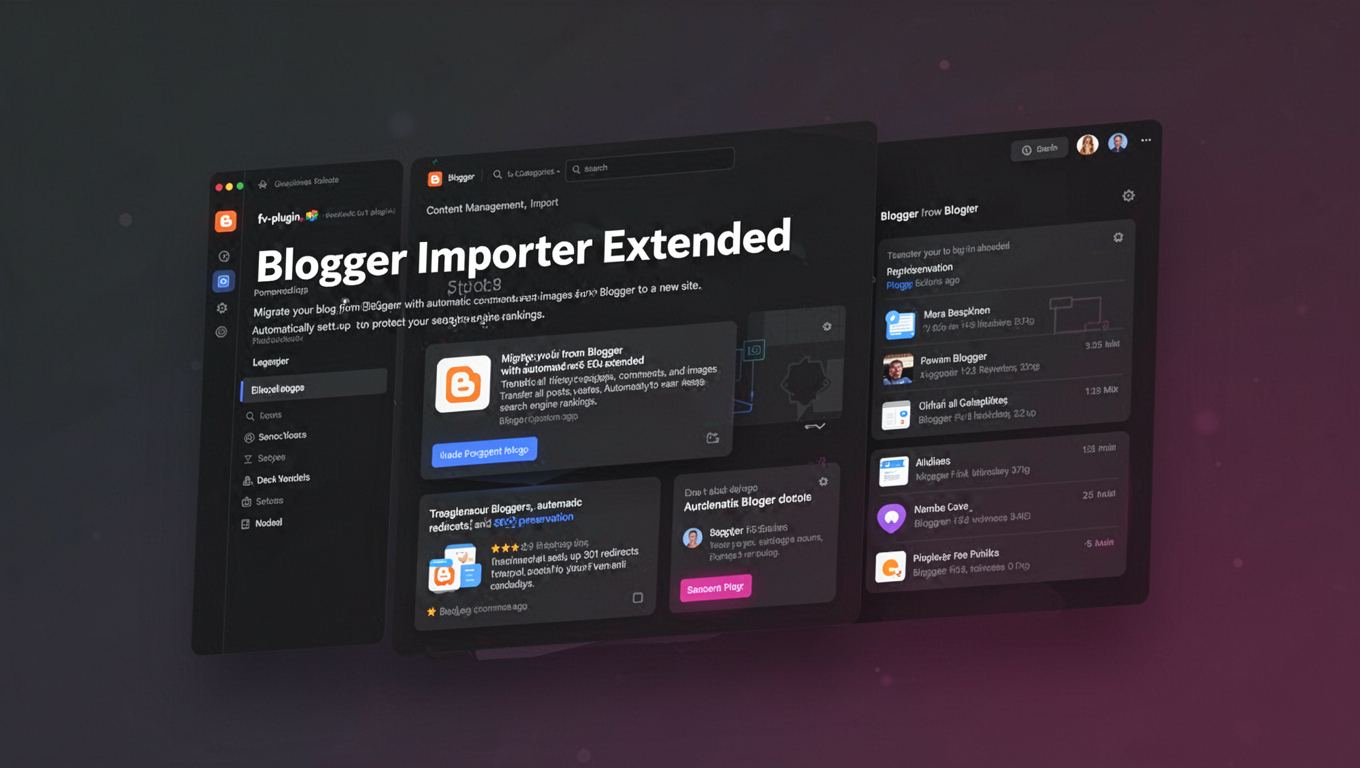 Preview of Blogger Importer Extended