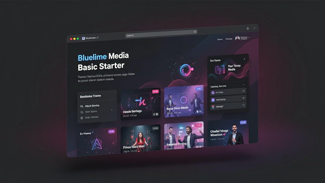 Preview of Bluelime Media Basic Starter theme