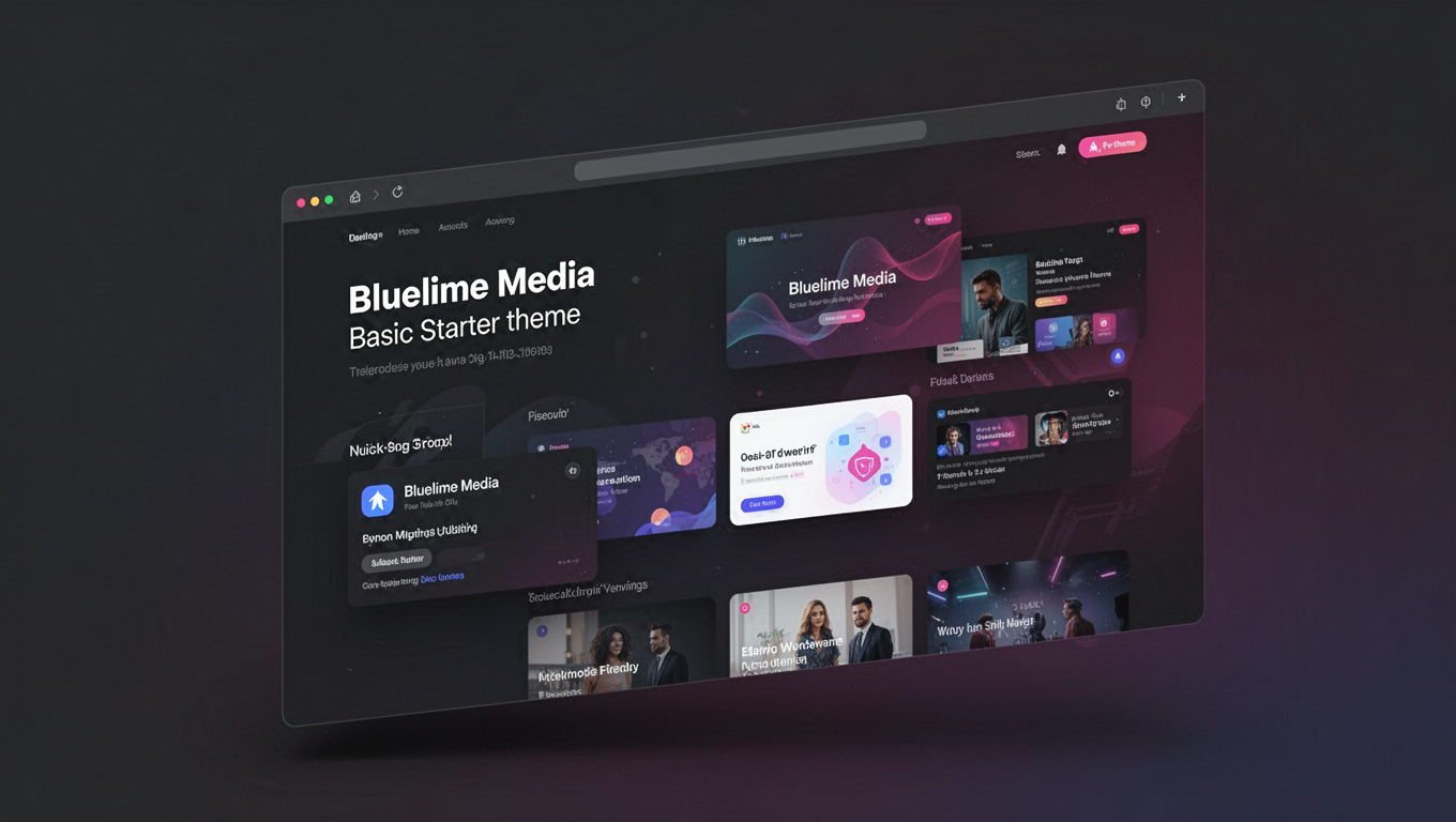 Preview of Bluelime Media Basic Starter theme