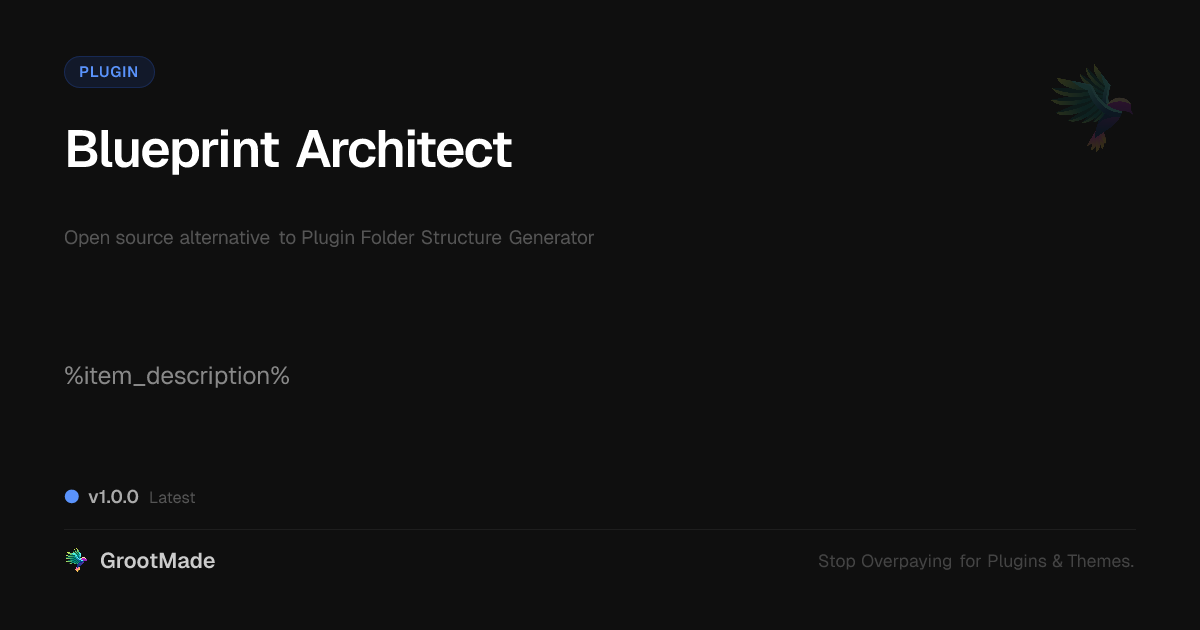 Preview of Blueprint Architect