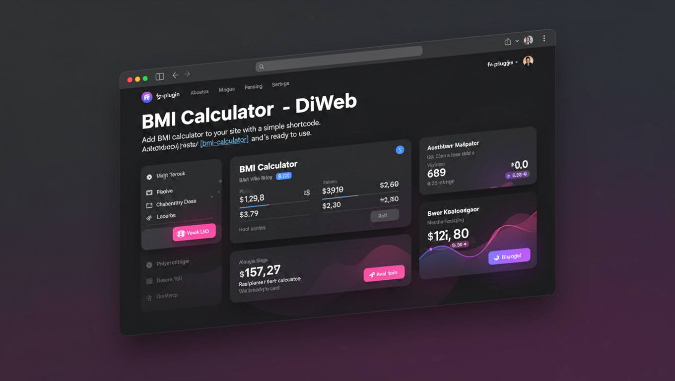 Preview of BMI Calculator - DiWeb