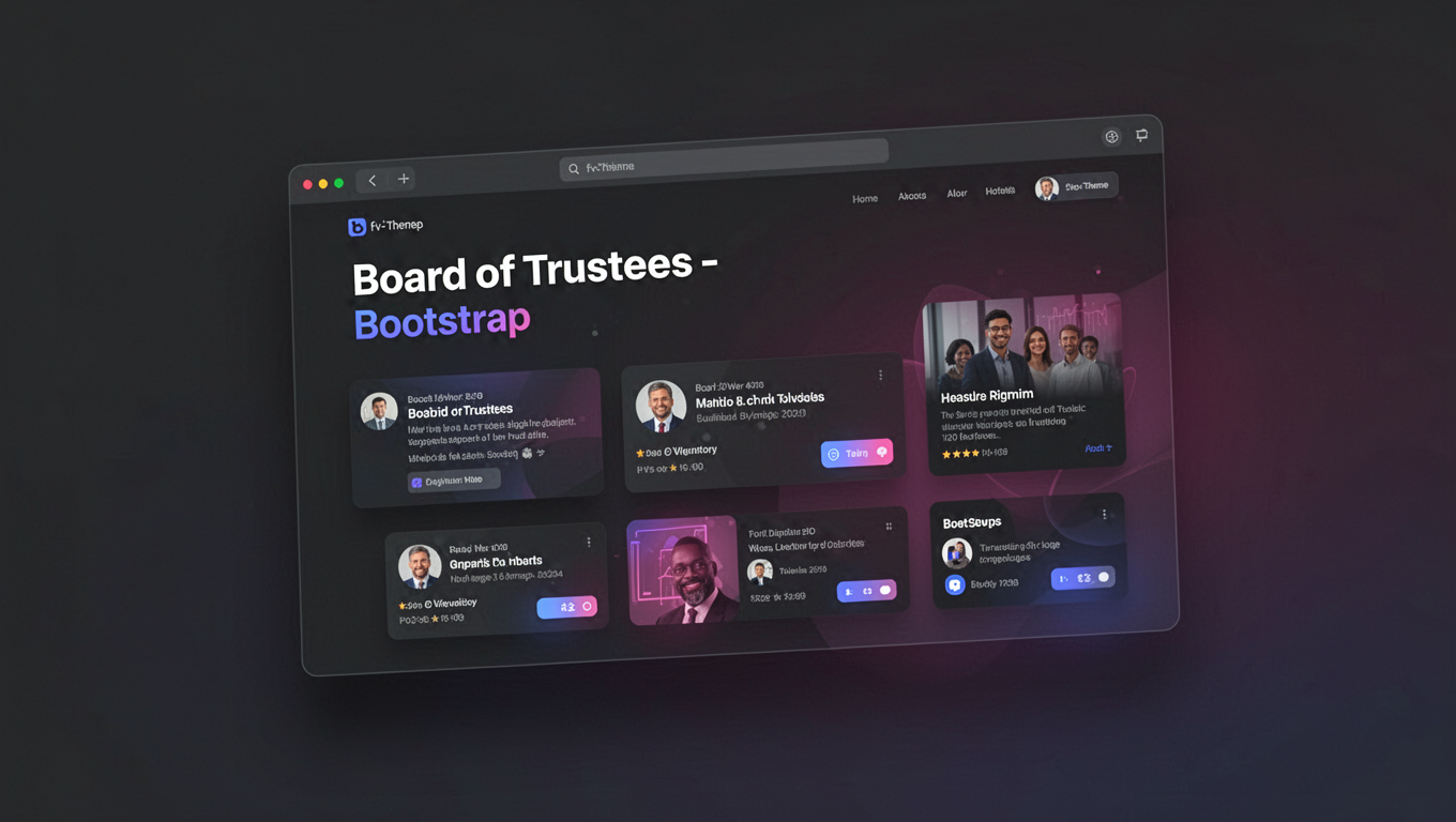 Preview of Board of Trustees - Bootstrap