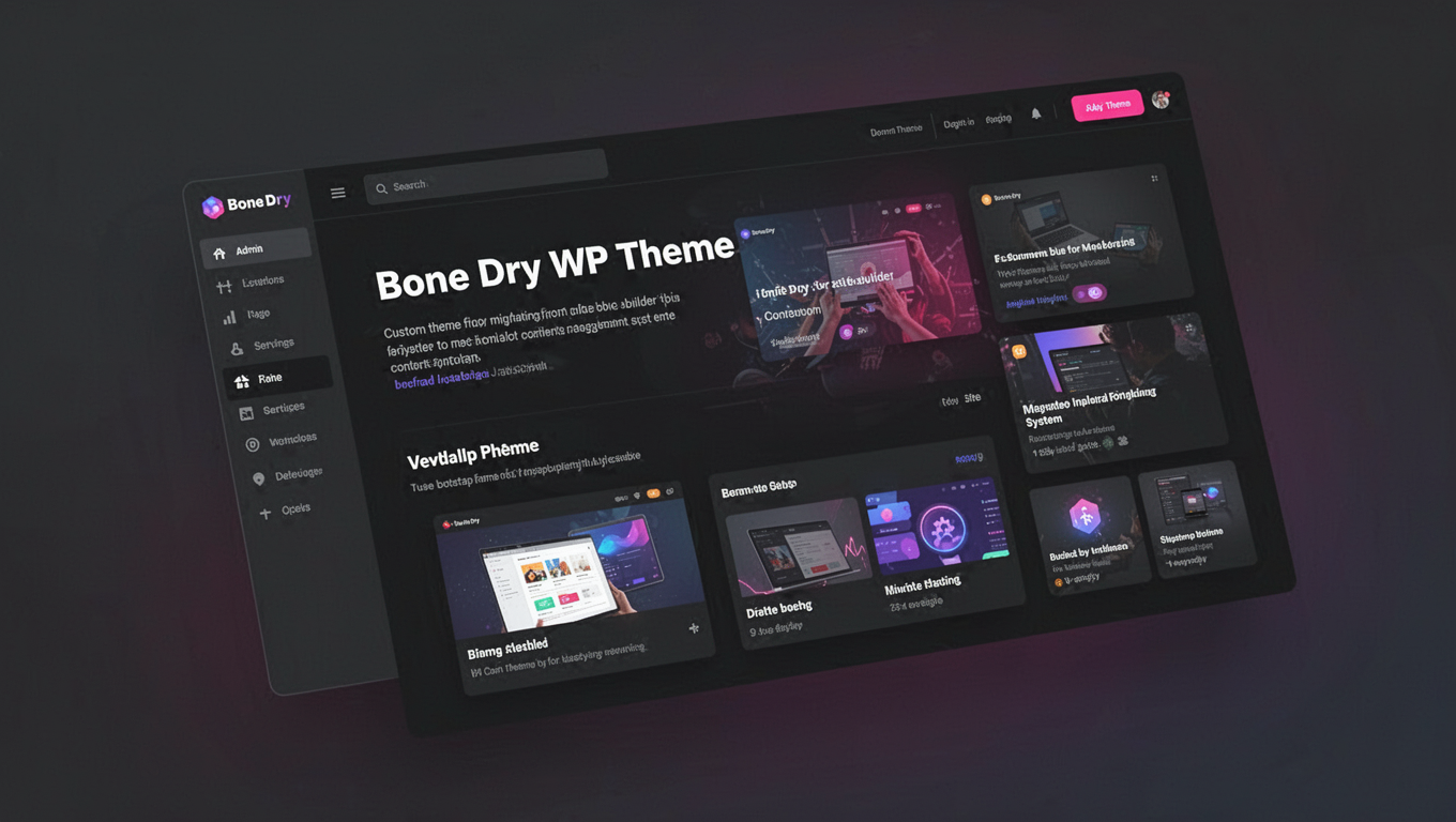 Preview of Bone Dry WP Theme