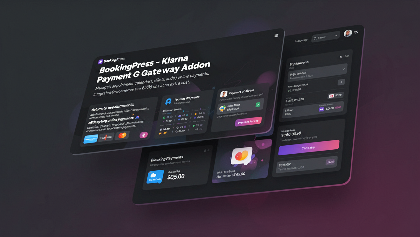 Preview of BookingPress - Klarna Payment Gateway Addon