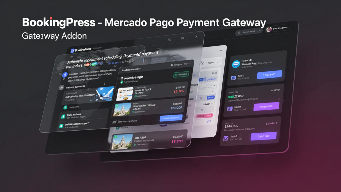 Preview of BookingPress - Mercado Pago Payment Gateway Addon