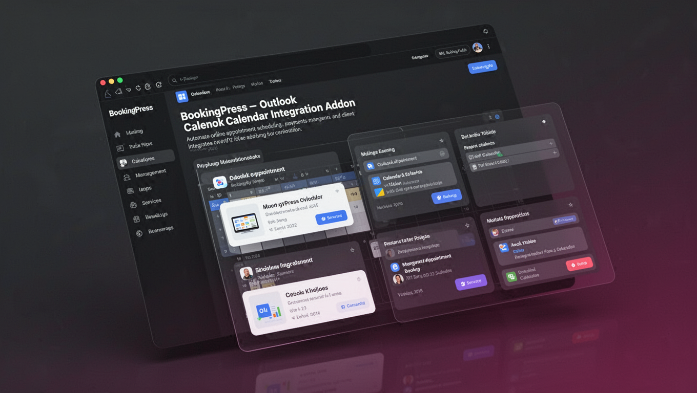 Preview of BookingPress - Outlook Calendar Integration Addon