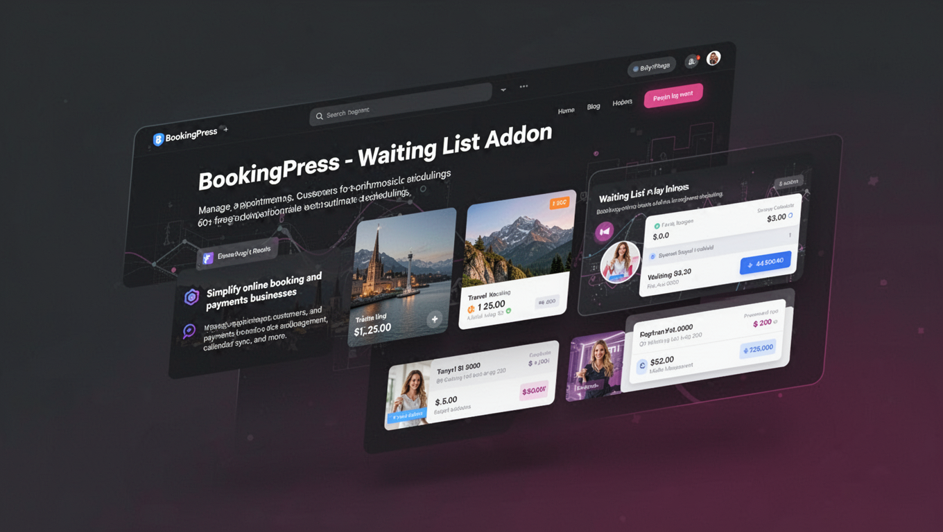 Preview of BookingPress - Waiting List Addon