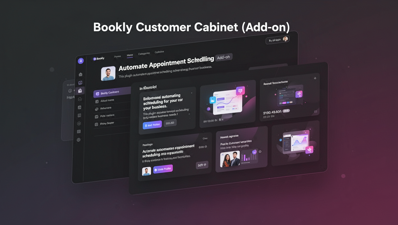 Preview of Bookly Customer Cabinet (Add-on)