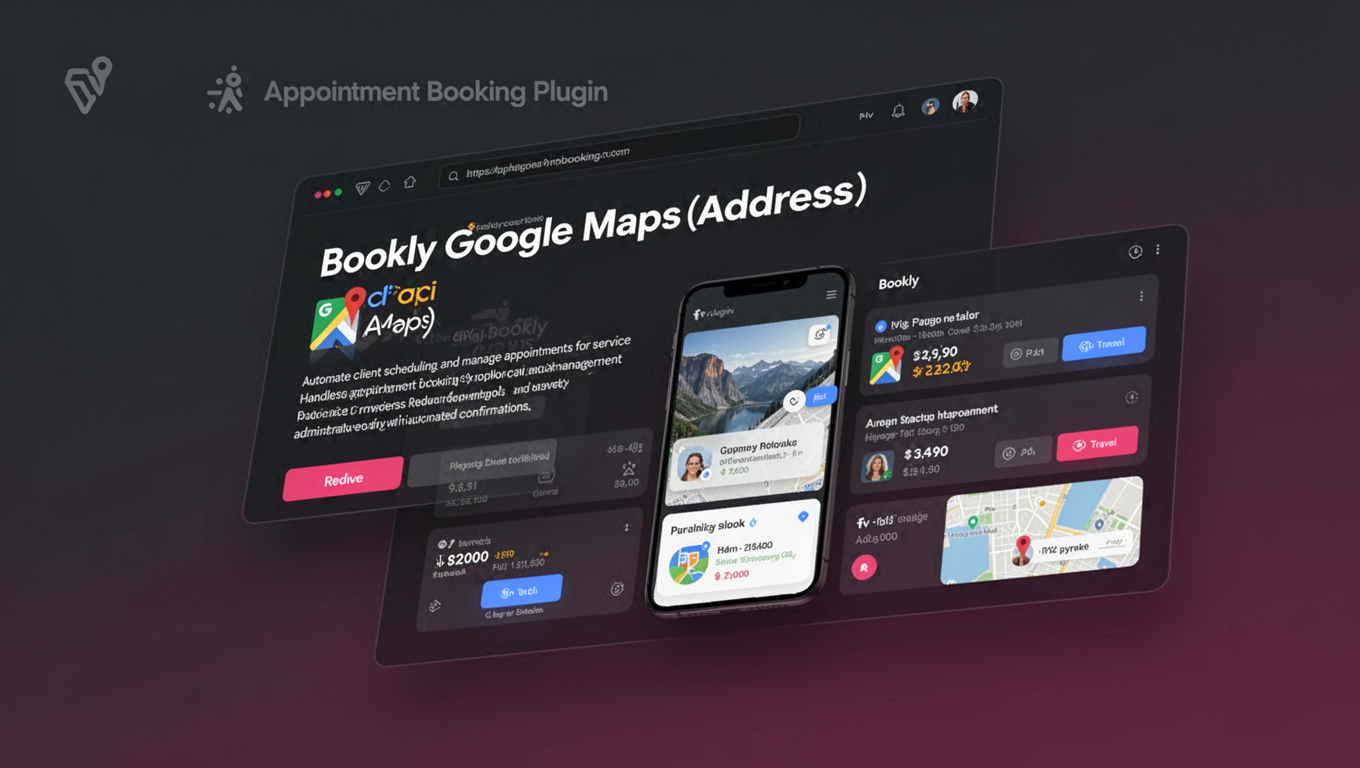 Preview of Bookly Google Maps Address (Add-on)