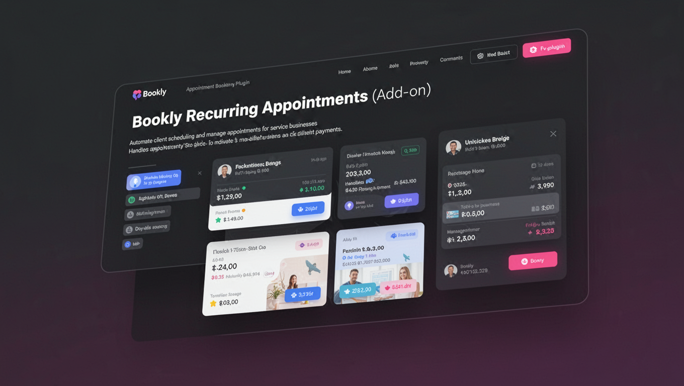 Preview of Bookly Recurring Appointments (Add-on)