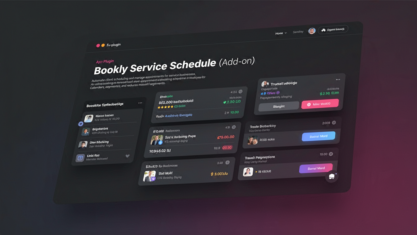 Preview of Bookly Service Schedule (Add-on)