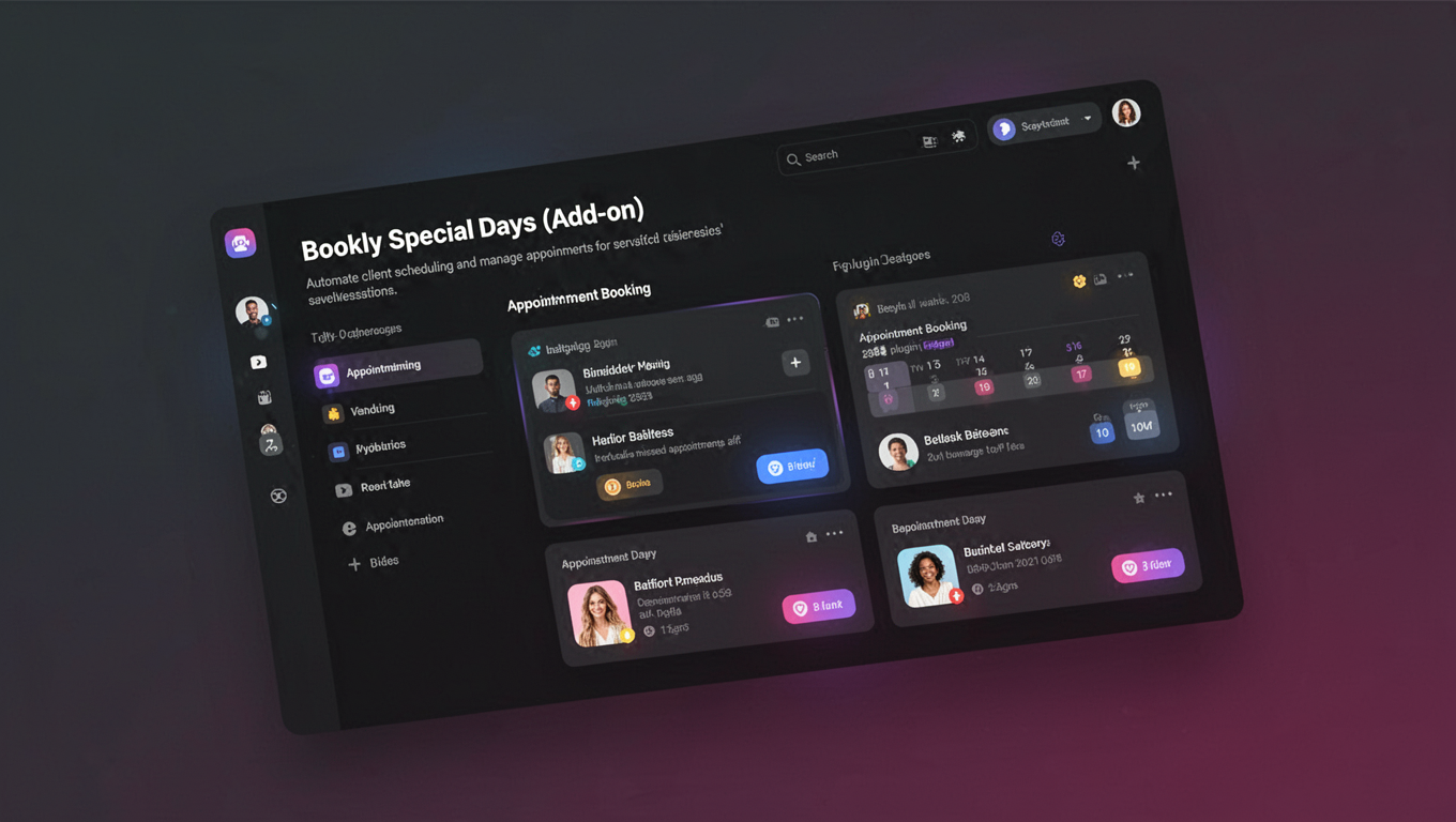 Preview of Bookly Special Days (Add-on)