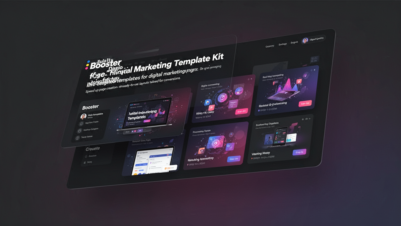 Preview of Booster - Digital Marketing Template Kit