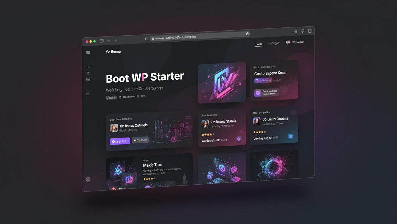 Preview of Boot WP Starter