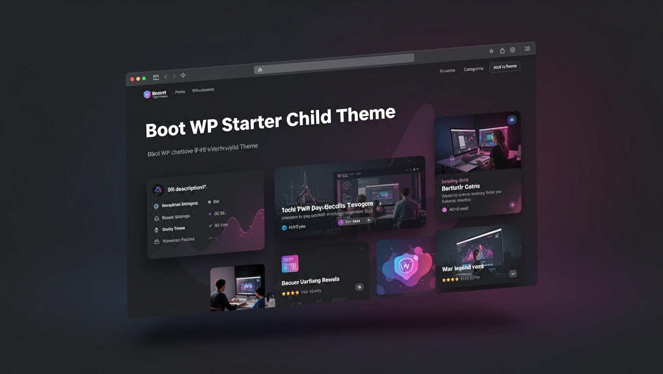 Preview of Boot WP Starter Child Theme