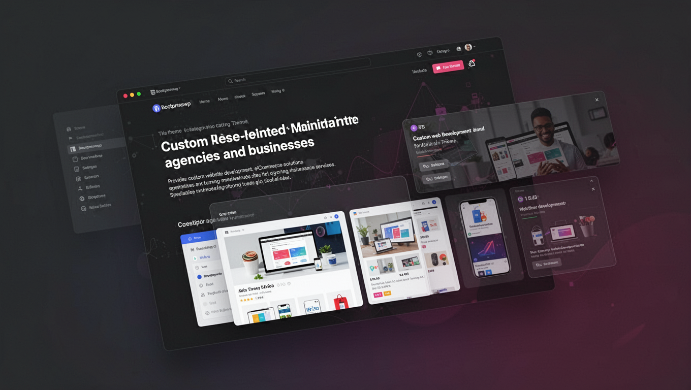 Preview of Bootpresswp Bootstrap Theme