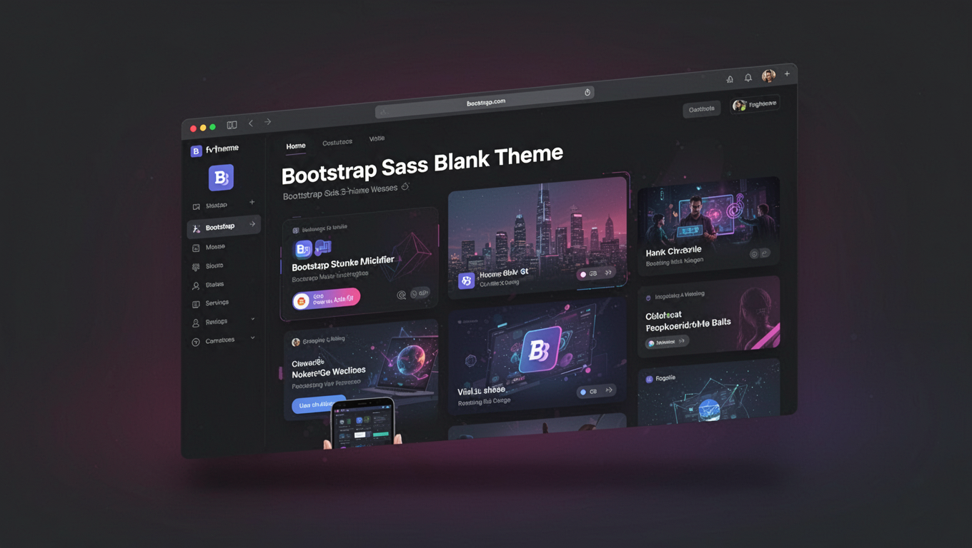 Preview of Bootstrap Sass Blank Theme