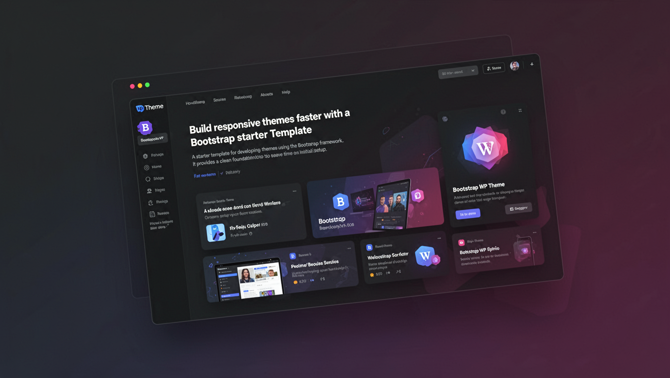 Preview of Bootstrap WP Theme