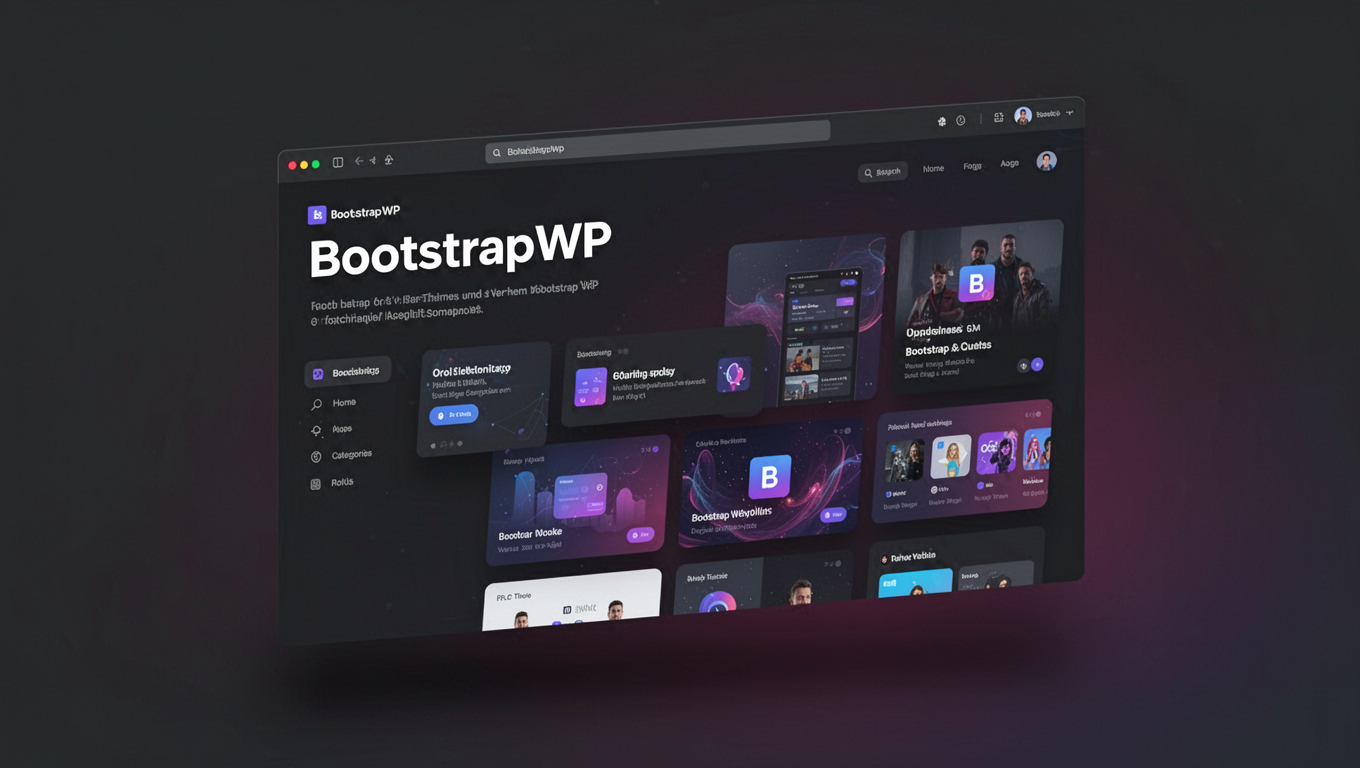 Preview of BootstrapWP